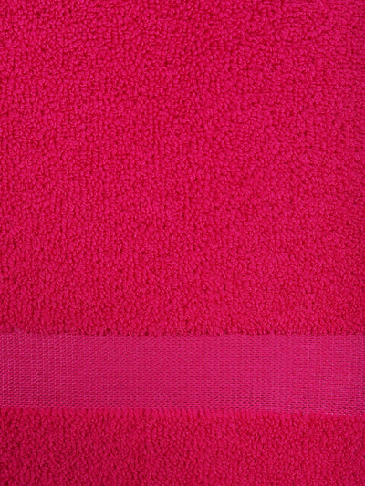 Set of 2 Pink Solid Microfiber Towels
