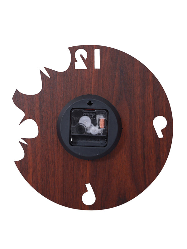 Butterfly Designer Wooden Wall Clock for Home, Brown