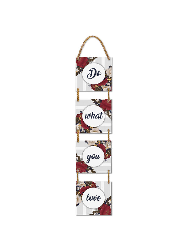 Do What You Love 4 Blocks Wooden Wall Hanging