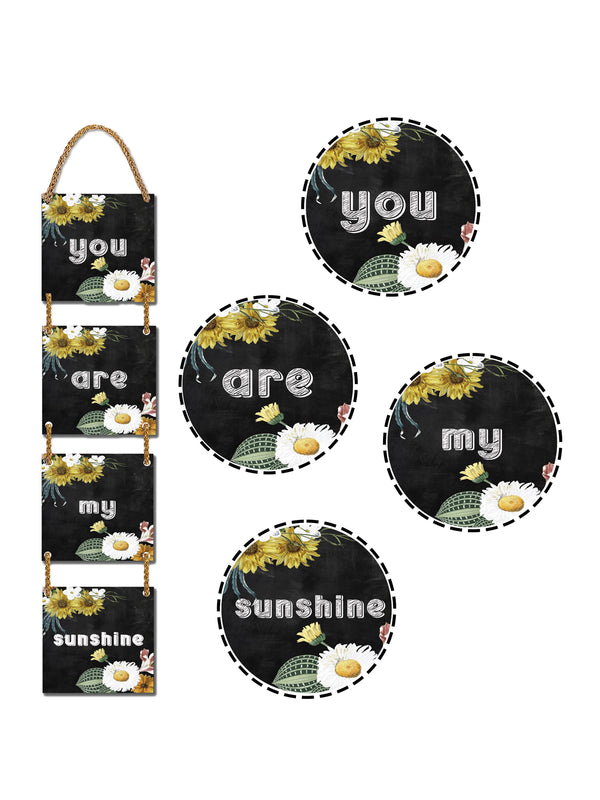 You Are My Sunshine 4 Blocks Wooden Wall Hanging