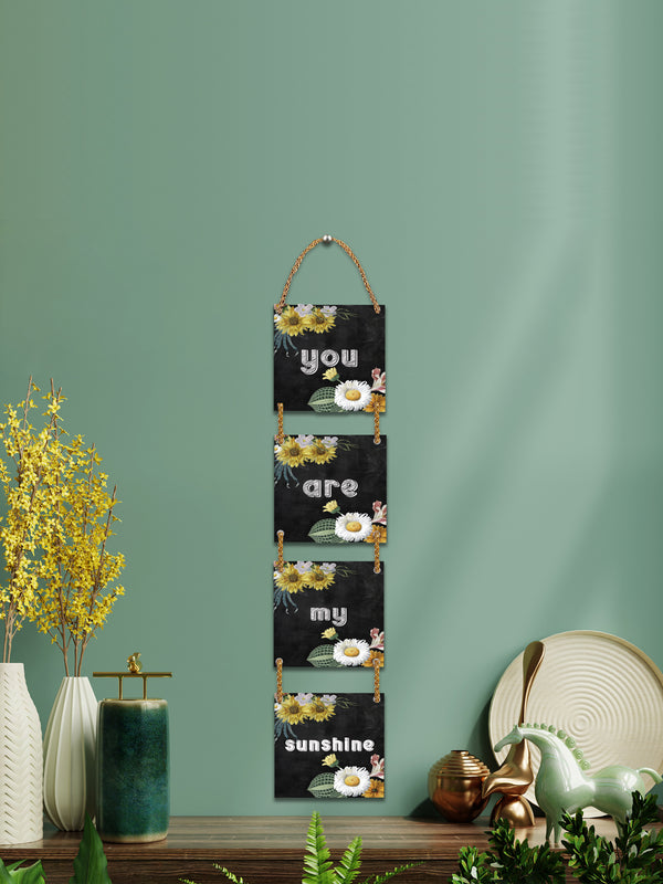 You Are My Sunshine 4 Blocks Wooden Wall Hanging