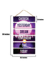 Cherish Yesterday, Dream Tomorrow, Live Today 6 Blocks Wooden Wall Hanging