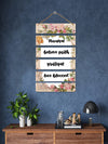 Thankful Believe Faith Grateful Love Blessed 6 Blocks Wooden Wall Hanging
