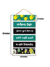 When Life Gives You Lemon Add Salt and Make Tequilla 6 Blocks Wooden Wall Hanging