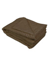 Coffee Brown Striped Patterned 150 Gsm Reversible Ac Comforter