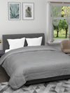 Grey Striped Patterned 150 Gsm Reversible Ac Comforter