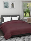 Maroon Striped Patterned 150 Gsm Reversible Ac Comforter