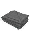 Dark Grey Striped Patterned 150 Gsm Reversible Ac Comforter