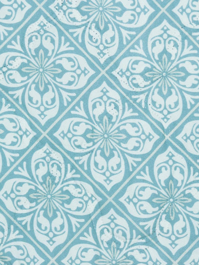 Blue & White Floral Patterned 150 Gsm Reversible Ac Comforter