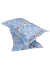 Blue Floral PATTERNED 144 TC QUEEN BEDSHEET WITH 2 PILLOW COVERS