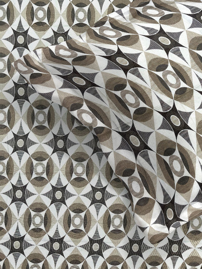 Multicolor Geometric PATTERNED 300 TC QUEEN BEDSHEET WITH 2 PILLOW COVERS