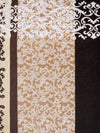 Beige & Brown Ethnic Motifs PATTERNED 144 TC QUEEN BEDSHEET WITH 2 PILLOW COVERS