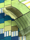 144 TC Green & Blue Bedsheet with 2 Pillow Covers