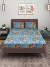 Grey 144 TC Bedsheet with 2 Pillow Covers