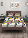 144 TC Multicolor Double Bedsheet with 2 Pillow Covers