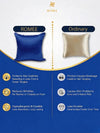 Royal Blue Set of 5 Plain Patterned Satin Square Reversible Cushion Covers