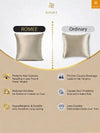 Beige Set of 5 Plain Patterned Satin Square Reversible Cushion Covers