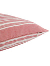 Pink Set of 5 Striped Patterned Polycotton Square Cushion Covers