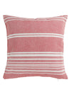 Pink Set of 5 Striped Patterned Polycotton Square Cushion Covers