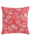 Pink & White Set of 5 Floral Patterned Polycotton Square Cushion Covers