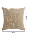 Beige Set of 5 Abstract Patterned Polycotton Square Cushion Covers