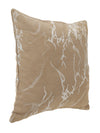 Beige Set of 5 Abstract Patterned Polycotton Square Cushion Covers