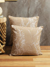 Beige Set of 5 Abstract Patterned Polycotton Square Cushion Covers