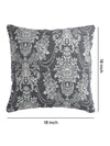 Grey Set of 5 Ethnic Motifs Patterned Polycotton Square Cushion Covers