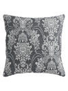 Grey Set of 5 Ethnic Motifs Patterned Polycotton Square Cushion Covers