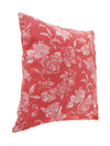 Pink & White Set of 5 Floral Patterned Polycotton Square Cushion Covers