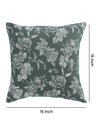 Green & White Set of 5 Floral Patterned Polycotton Square Cushion Covers