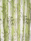 Romee Parrot Green Leafy Patterned Set of 2 Window Curtains