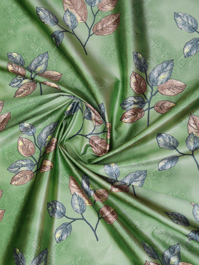 Romee Green Floral Patterned Set of 2 Door Curtains