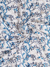 Romee Blue & White Floral Patterned Set of 2 Door Curtains