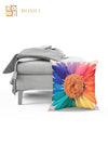 Soft Jute California Floral Printed Cushion Covers 16x16, Set of 5 - Multicolor