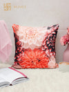 Soft Jute Floral Print Throw Pillow/Cushion Covers 40cm x 40cm Set of 5 - Multicolor