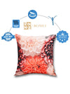 Soft Jute Floral Print Throw Pillow/Cushion Covers 40cm x 40cm Set of 5 - Multicolor