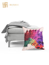 Floral 5 Piece Polyester Cushion Cover - 16"x16", Multicolour