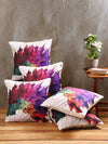 Floral 5 Piece Polyester Cushion Cover - 16"x16", Multicolour