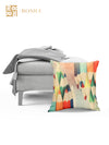 Pencil Print Geometric 5 Piece Polyester Cushion Cover Set - 16" x 16", Multicolour