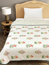 Off White Cotton Double Bed Dohar