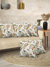 Multicolor Set of 1 Runner, 6 Placemats, 6 Napkins Floral Patterned Cotton Square Table Linen Set