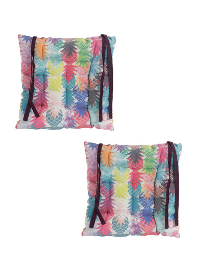 Multicolor Set of 2 Chair Pad