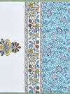 Multicolor Set of 1 Runner, 6 Placemats, 6 Napkins Floral Patterned Cotton Square Table Linen Set