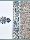 Multicolor Set of 1 Runner, 6 Placemats, 6 Napkins Floral Patterned Cotton Square Table Linen Set