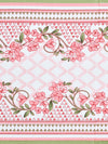 Multicolor Set of 1 Runner, 6 Placemats, 6 Napkins Floral Patterned Cotton Square Table Linen Set