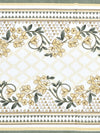 Multicolor Set of 1 Runner, 6 Placemats, 6 Napkins Floral Patterned Cotton Square Table Linen Set
