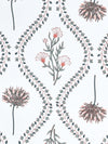 Multicolor Set of 1 Runner, 6 Placemats, 6 Napkins Floral Patterned Cotton Square Table Linen Set