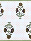 Multicolor Set of 1 Runner, 6 Placemats, 6 Napkins Floral Patterned Cotton Square Table Linen Set