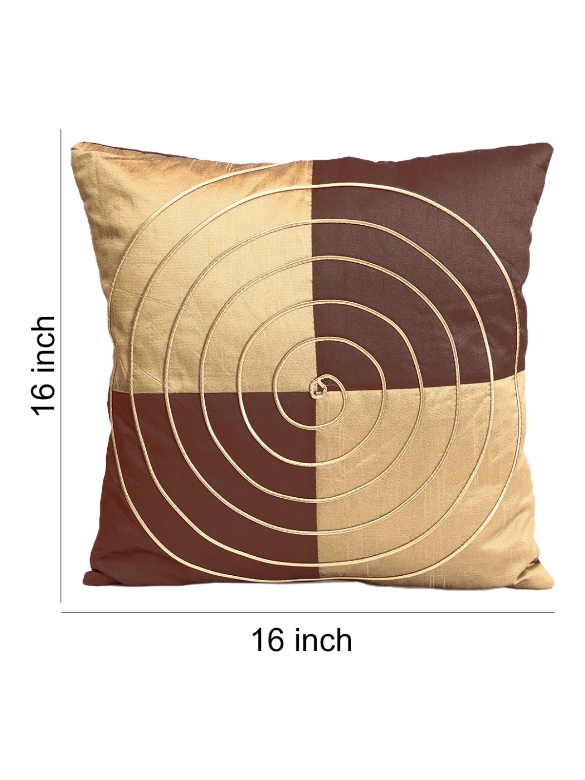 Gold & Brown Set of 5 Cushion Covers